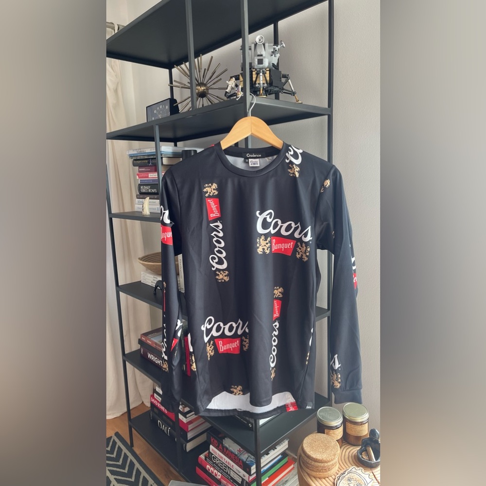 NWOT Cadence x Coors Banquet MTB Jersey Long Sleeve All Over Print Men’s Small
